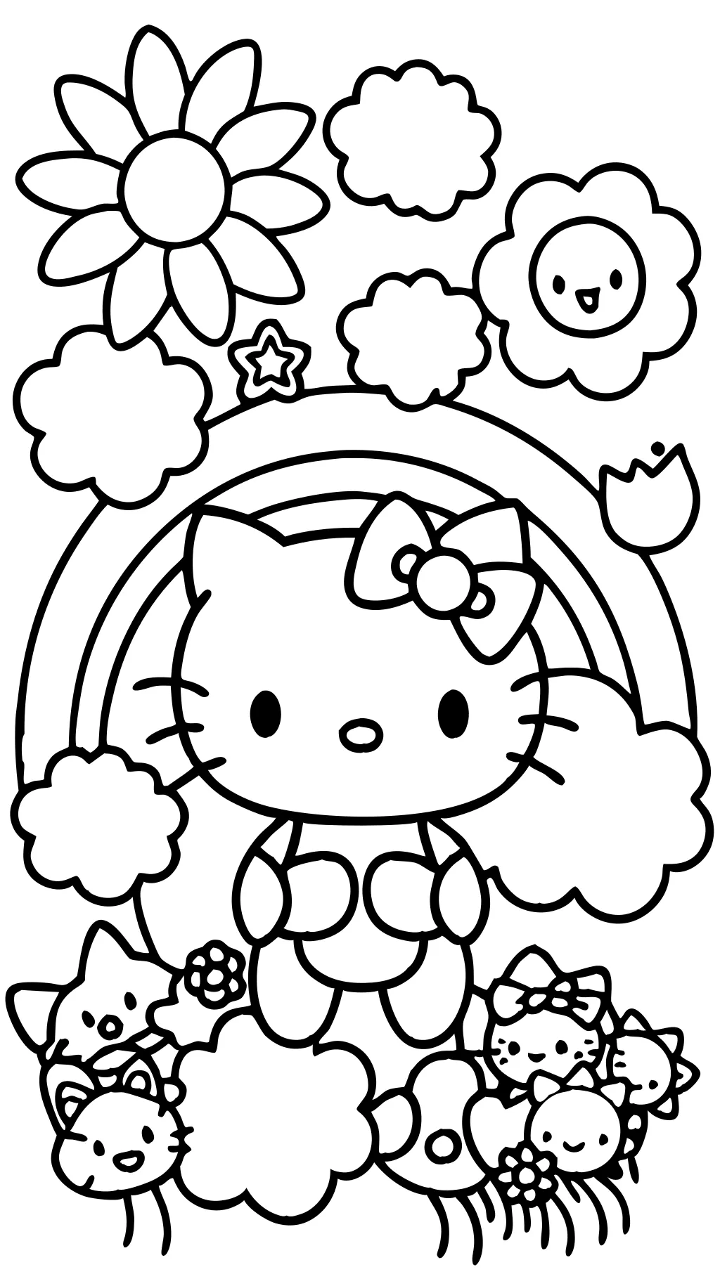 páginas para colorear en línea hello kitty